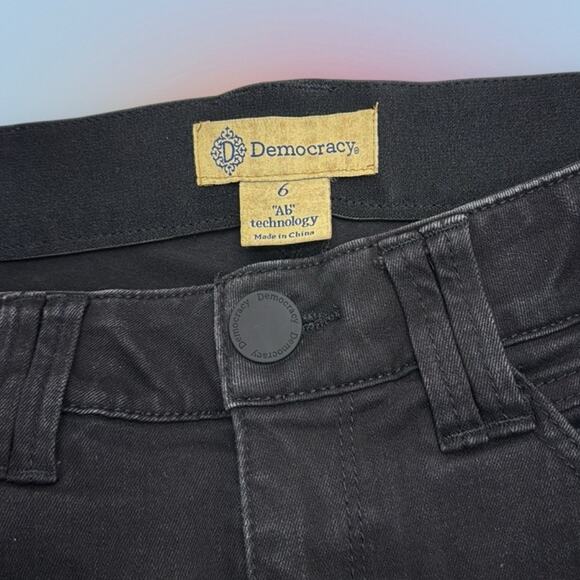 Democracy Women’s 6 Black AB TECHNOLOGY Denim Jeans - Picture 4 of 4